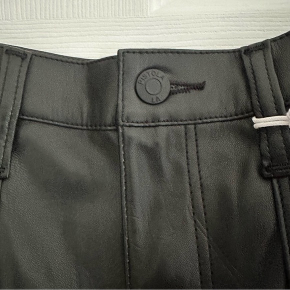 NWT PISTOLA ALICE UTILITY FAUX LEATHER MIDI SKIRT - Picture 7 of 15